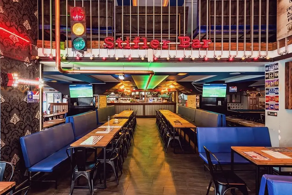 Bar and menu interior